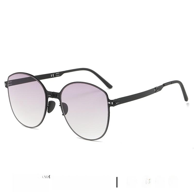Fashion Oversized Foldable Sunglasses With Uv400 Protection For Travel And Outdoor Activities