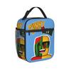 Sac à lunch Ensoleillé et Melon Boîte à lunch Pique-nique en plein air Pour unisexe Impression mode Sac fourre-tout Alimentation Oxford Portable Fermeture éclair Sac isotherme