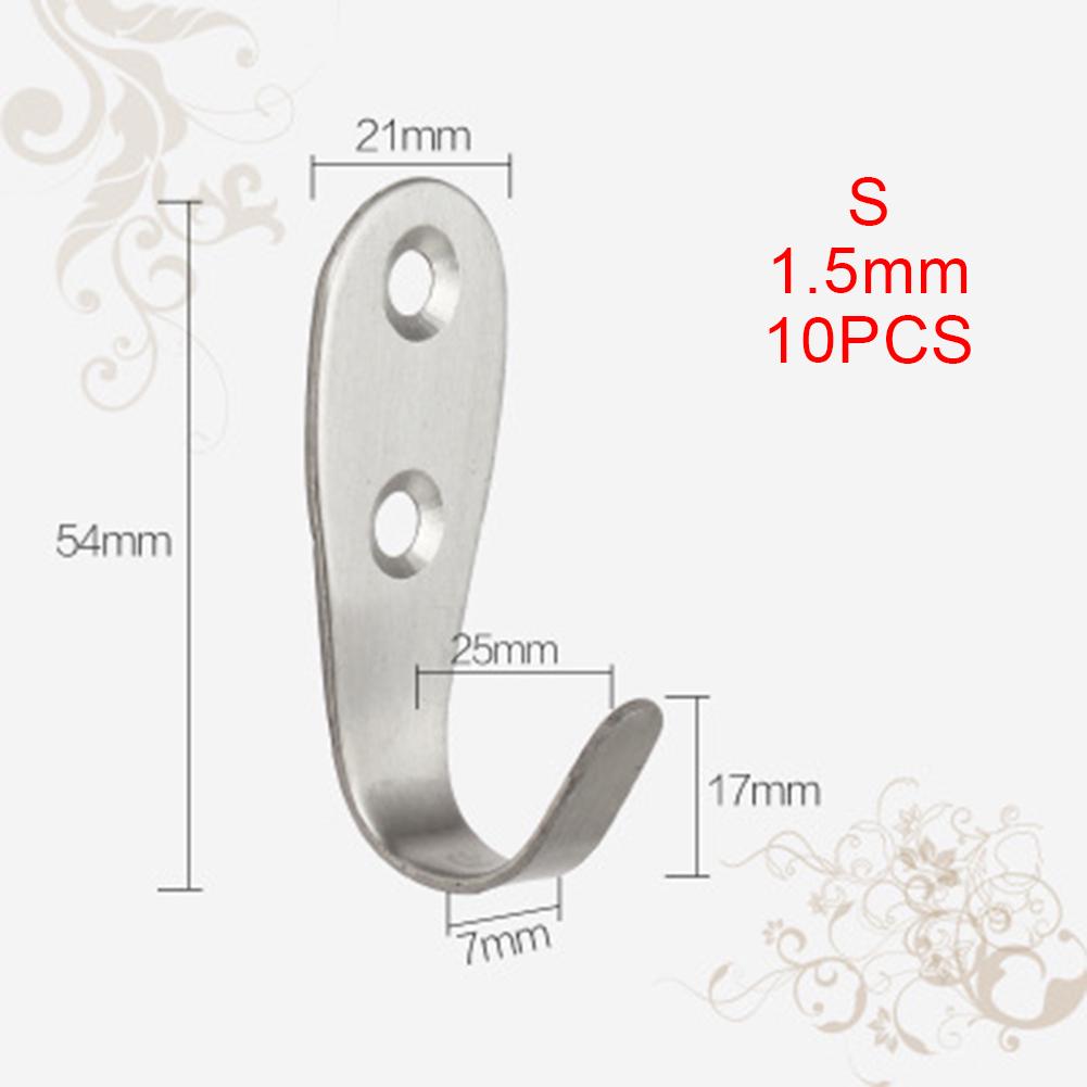 

Creative Hook Home useful Stainless Steel Wall mounted Single hook Heavy Duty S-1.5mm