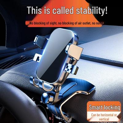 Car Dashboard Phone Holder: Center Console Mount for Navigation