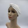 Fashion Women Cross Twist Suede Turban Caps Soild Color Female Headscarf Bonnet Muslim Hijab Cap Islamic Under Scarf India Hat
