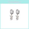 Elegant Alloy Bunny Ear Stud Earrings Womens Simple Fashion Street Style