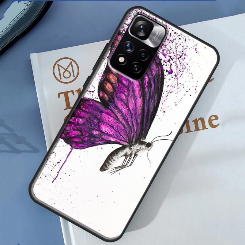 Luxury Butterfly Case For Xiaomi Redmi Note 13 12 11 9 10 14 Pro 9S 10S 11S 12S Redmi 14C 10C 12C 13C Cover