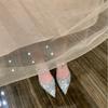 Fashion Celebrity Style Party Niche Half Slippers Women's 2025 Summer New Light Luxury Style Outer Wear Thin Heel Pointed High Heel