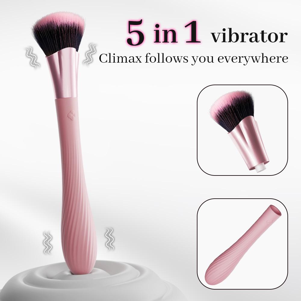 Rechargeable Vibrating Makeup Brush & Massager for Women