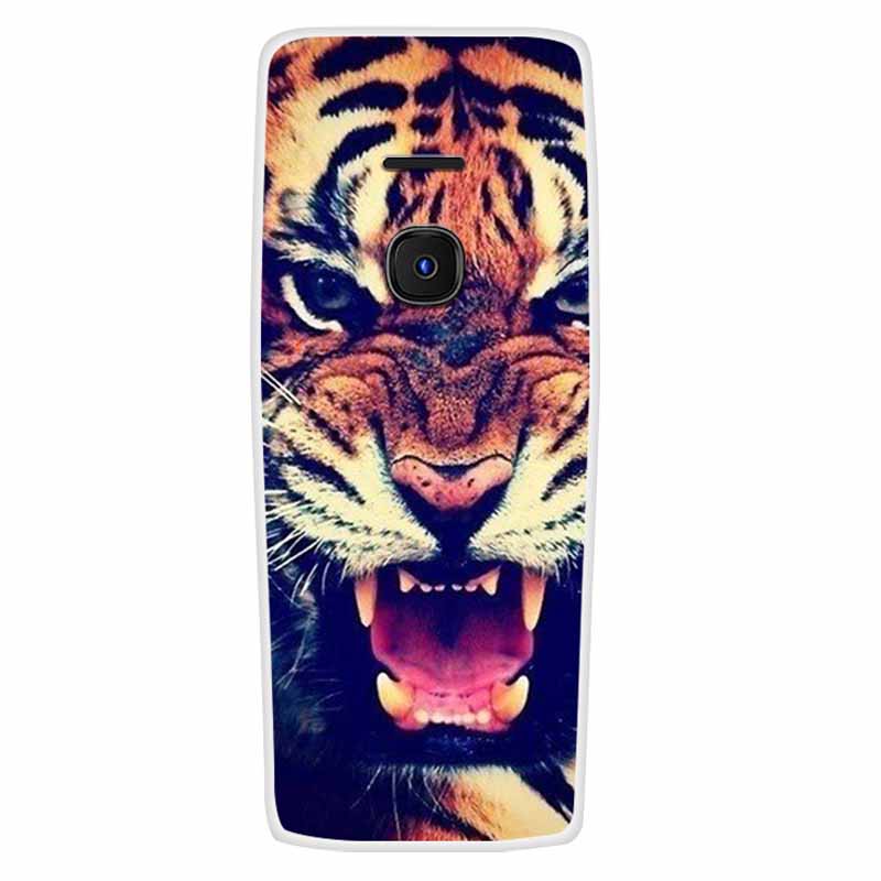 For Nokia 8210 4G Case Soft Silicone Owl Wolf Fashion Back Covers for Nokia 6300 4G Cases Lovely Painted Marble Protection Bags