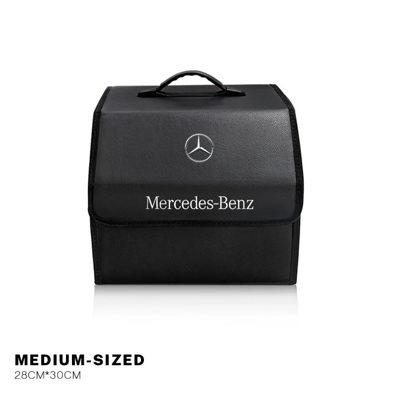GLC GLB Car Trunk Organizer Box Large Capacity Foldable Storag Bag For Mercedes Benz AMG W204 W205 W203 W211 W212 W213 W201 W21