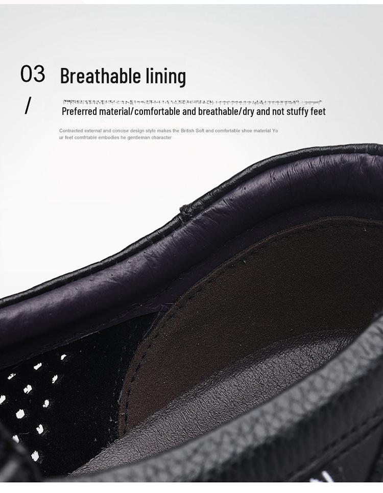 Men's 2025 Genuine Leather Sandals - Comfortable, Breathable, Soft Sole Dad Shoes