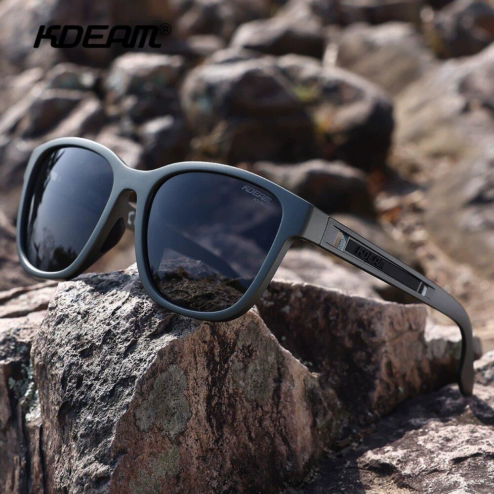New KDEAM Brand Vintage Round Polarized Sunglasses For Men Unisex Size Steampunk TR90 Sun Glasses Travel Women Party Shades