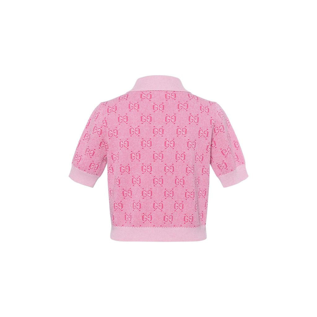 GUCCI Jacquard Polo 'Pink' 773631-XKDK5-5152