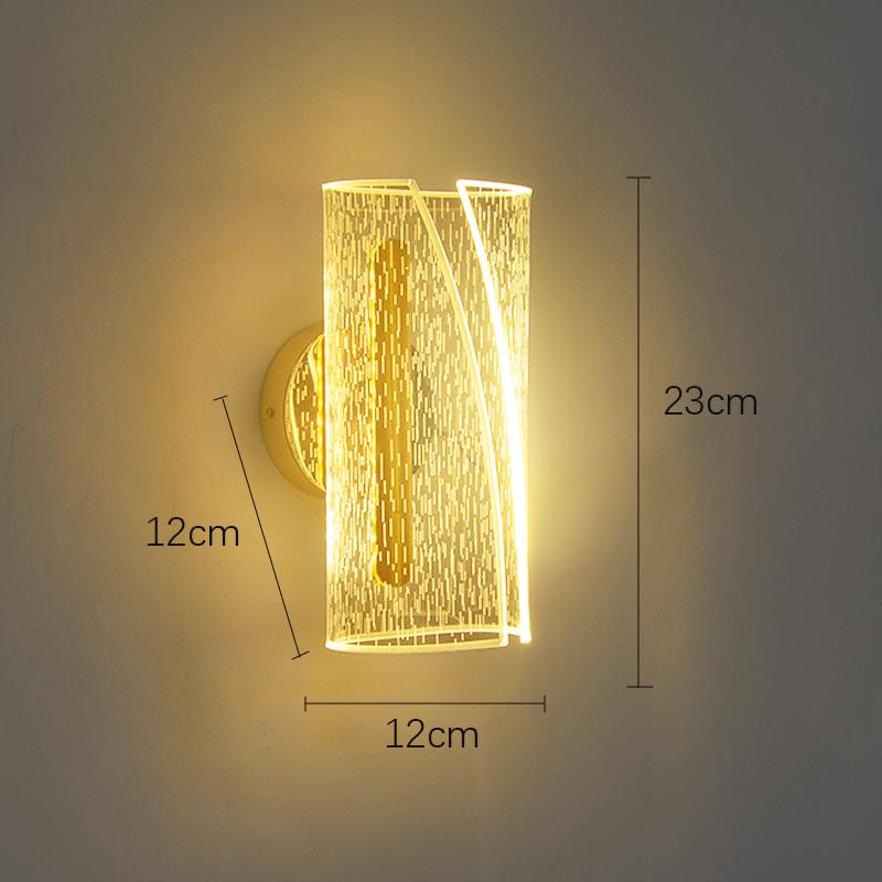 Nordic Lustre LED Wall Lamp Interior Lighting Fixture Bedside Bedroom Living Corridor Stairs Home Decoration Wall Light Sconces