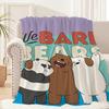 Cartoon We Cute Panda Blanket Plush Nap Sofa Rug B-Bears for Living Room Office B-Bare-S Bedroom Birthday Home Travel Kid Gifts