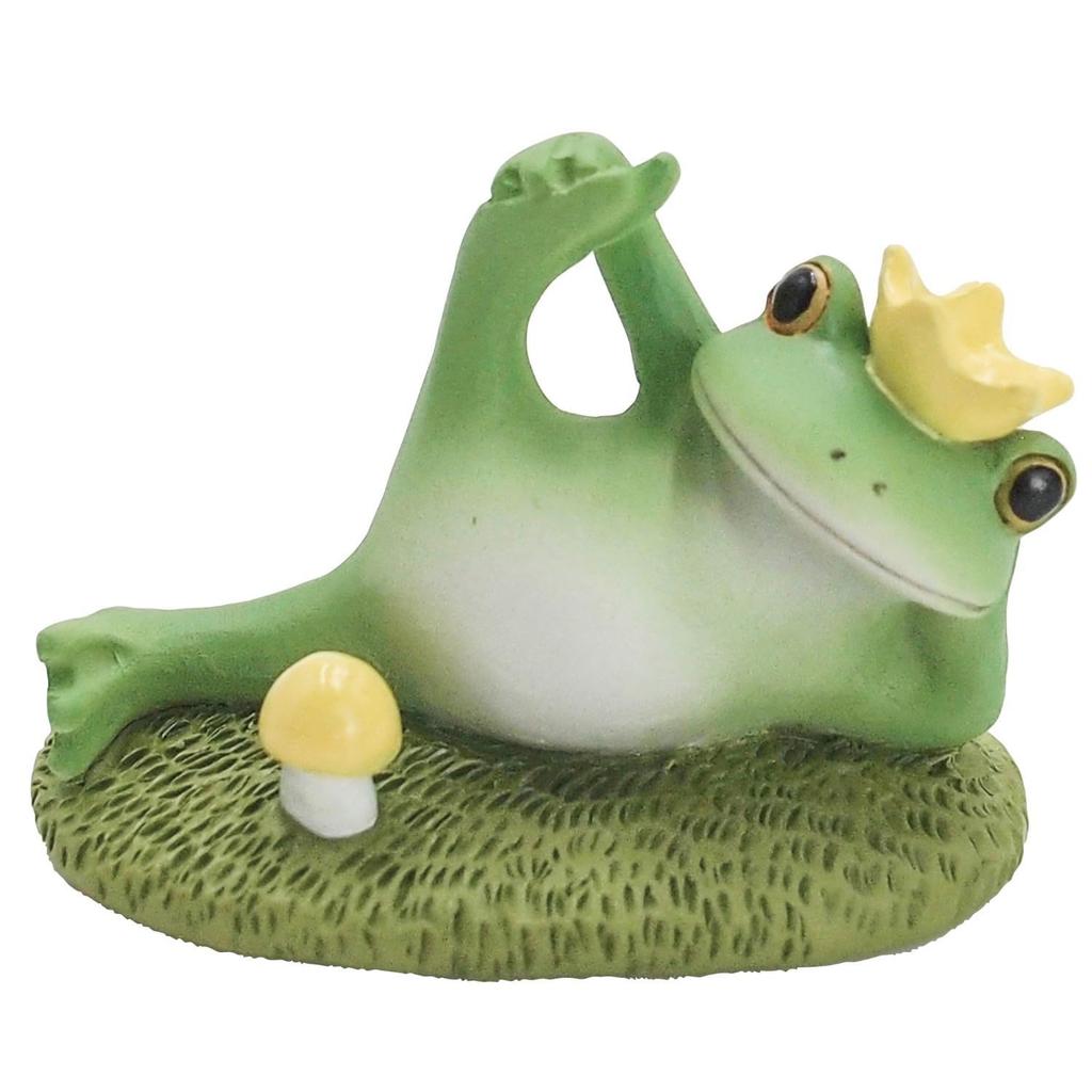 Tea Life Daikai Copeu Mascot Frog Yoga Yellow cm 74495 W4.5 D2.9 H3.3