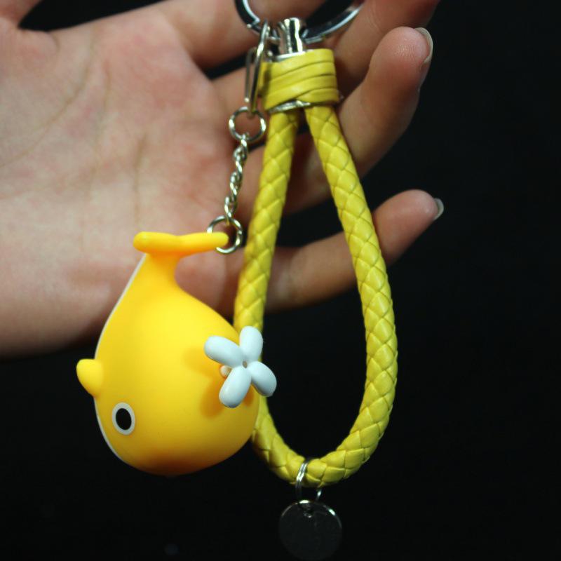 Whale LED Sound Keychain Mini Flashlight & Bag Pendant