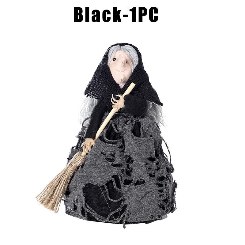 Hauntingly Elegant Witch Broom Tree Topper Halloween Star Decor Premium Resin Craft Gothic Christmas Collectible
