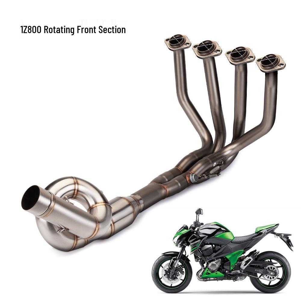 Kawasaki Z750/Z800 Modified Stainless Steel/Titanium Exhaust Swirl Header Pipe