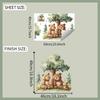 Cartoon Family Bears Wall Sticker Self-Adhesive Removable for Bedroom Living Room Background Home Decor