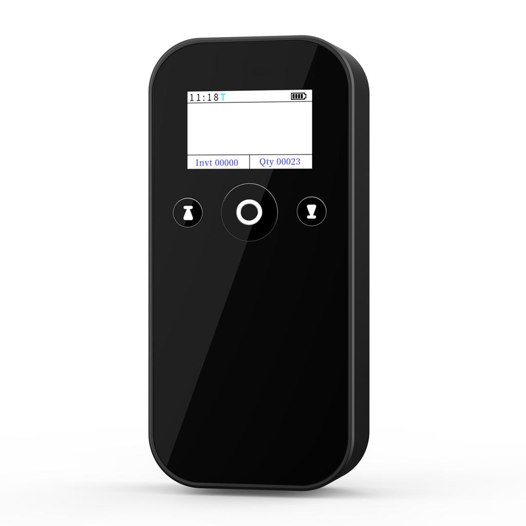 2D 1D Wireless USB 2.4G BT Barcode Scanner with Screen Display Handheld Bar Code Reader Battery Leve