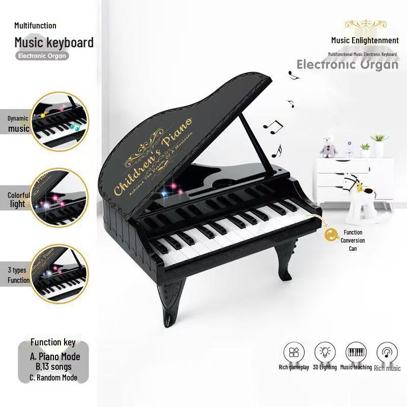 Multifunktionales Mini-Elektronenklavier-Spielzeug für Kinder - Musikinstrument für die Früherziehung & Geburtstagsgeschenk