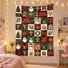 Christmas Printed Tapestry Wall Hanging For Bedroom Living Room Wall Decor Holiday Gift