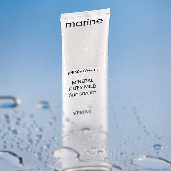 VPROVE Marine Mineral Filter Mild Sun Cream (SPF50+ PA++++) 50ml/ Moisturizing, Korean Cosmetics, Kbeauty