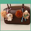 Plush Dog Keychain With Animal Pattern For Fashion Accessories 2025 Winter
