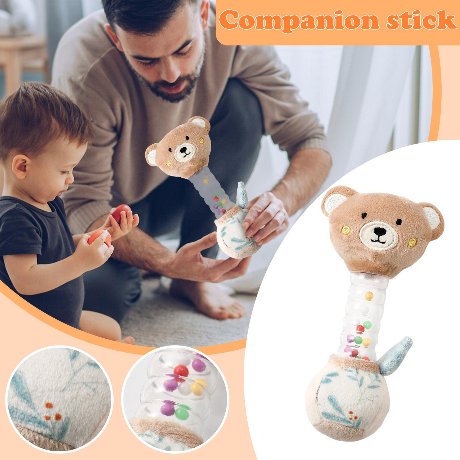 Visual Rattle Grasping Training Auditory Soothing Baby Stick Baby Toy One Size
