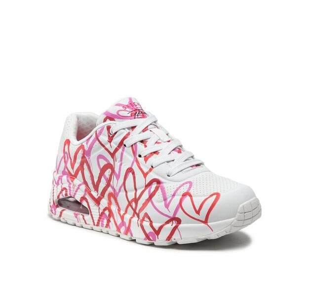 Skechers Sneakers Uno Spread The Love 155507/WRPK White