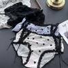Women's Spring and Summer Personality Ribbon Hollow Mesh Lace Waist Underwear