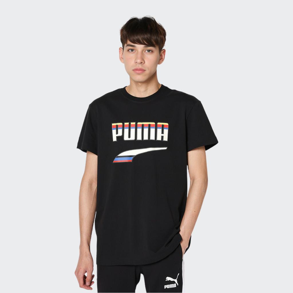Puma Casual Sport Breathable Crew Neck Short Sleeve T-Shirt Men Tops Black 531497-01