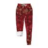 Women's casual fashion home Christmas print plush sweatpants