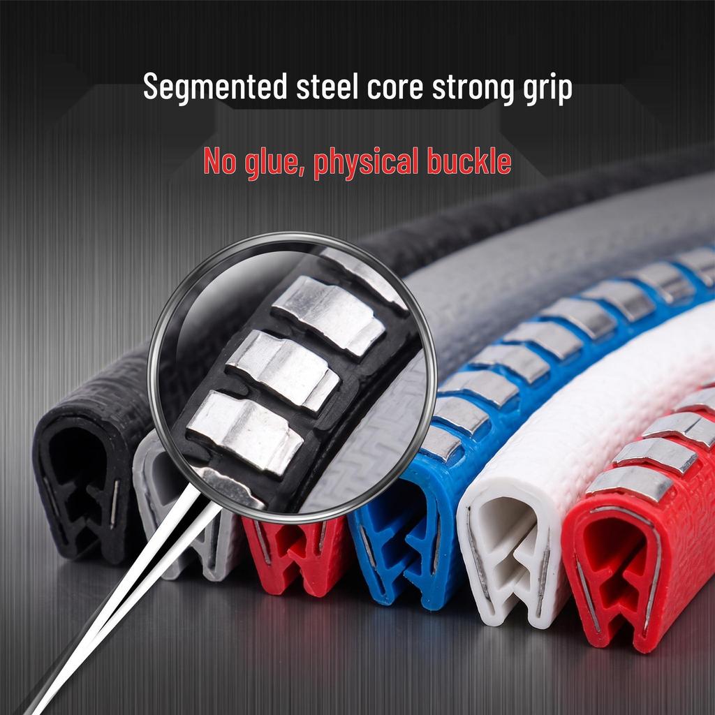 U-Shaped Car Door Edge Protector Anti-Scratch Rubber Strip