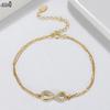 EFFIE QUEEN Simple 925 Sterling Silver Infinity Bracelet for Women Charms Bracelet Fashion Daily Party Jewelry Lover Gift SB136