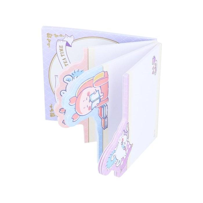 Sun-Star Stationery Chiikawa Sticky Notes Die-Cut Wonder Tea Time Tea Time B S2843994 White 6.9cm x 6.9cm