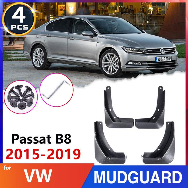 Mud Flaps for Volkswagen VW Passat B8 2015~ Tire Fender Mudguards 2016 2017 2018 Accessories Stickers Splash Mud flap guard