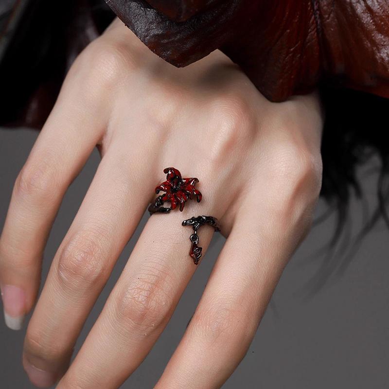 Mandala Çiçeği Püsküllü Kolye Küpe Yüzük Bilezik Punk Goth Kolye Y2K Tatlı Havalı Tarz Baharatlı Kız Takı Hediyesi