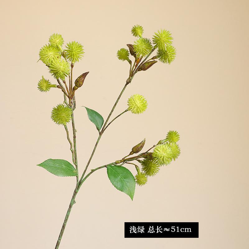Simulated green plant single branch small thorn fruit celery, creative home wedding floral decoration fake flower artificial green plant светло-зеленый