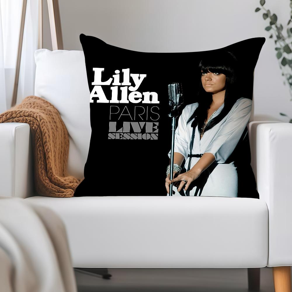 Singer Lily Allen West End Girl Pillow Case Applicable Space For Guest Rooms Interiors Cars Office House Decoration