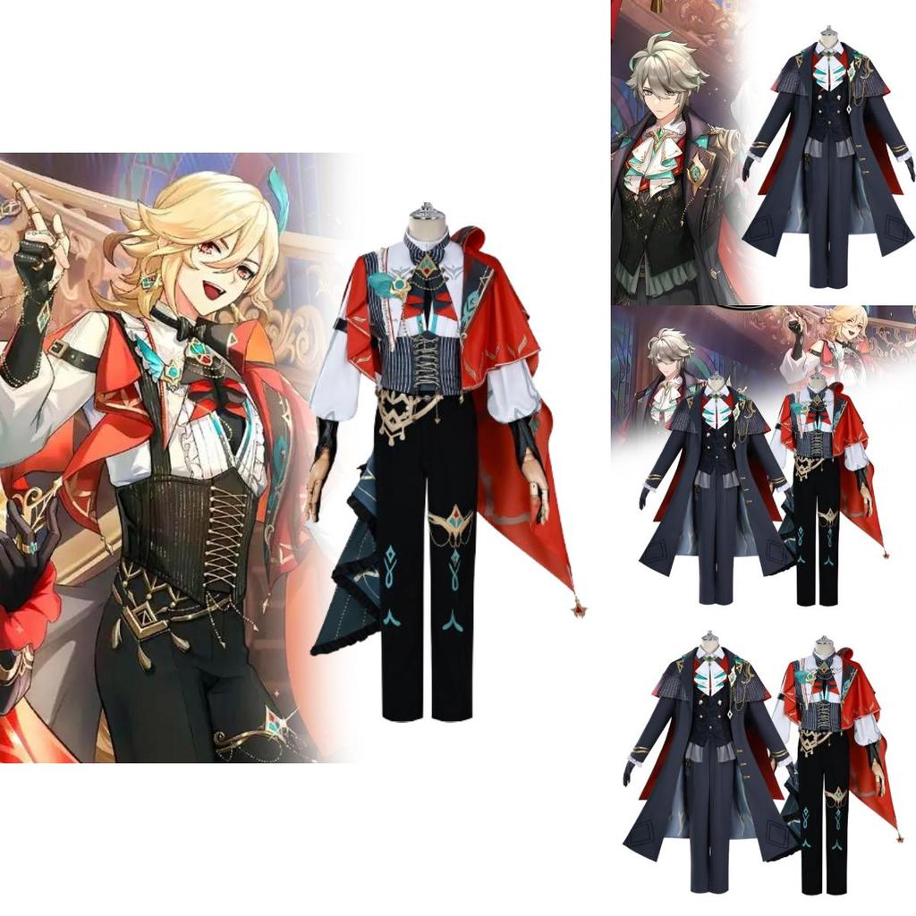 Genshin Impact Alhaitham Kaveh Cosplay Costume With Accessories For Game Role Play