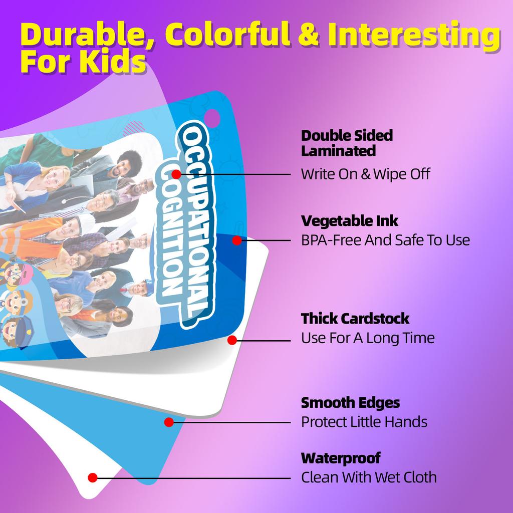 50 Realistic Career Cards Baby Cognitive Enlightenment Education Parent-Child Interactive Education Cards