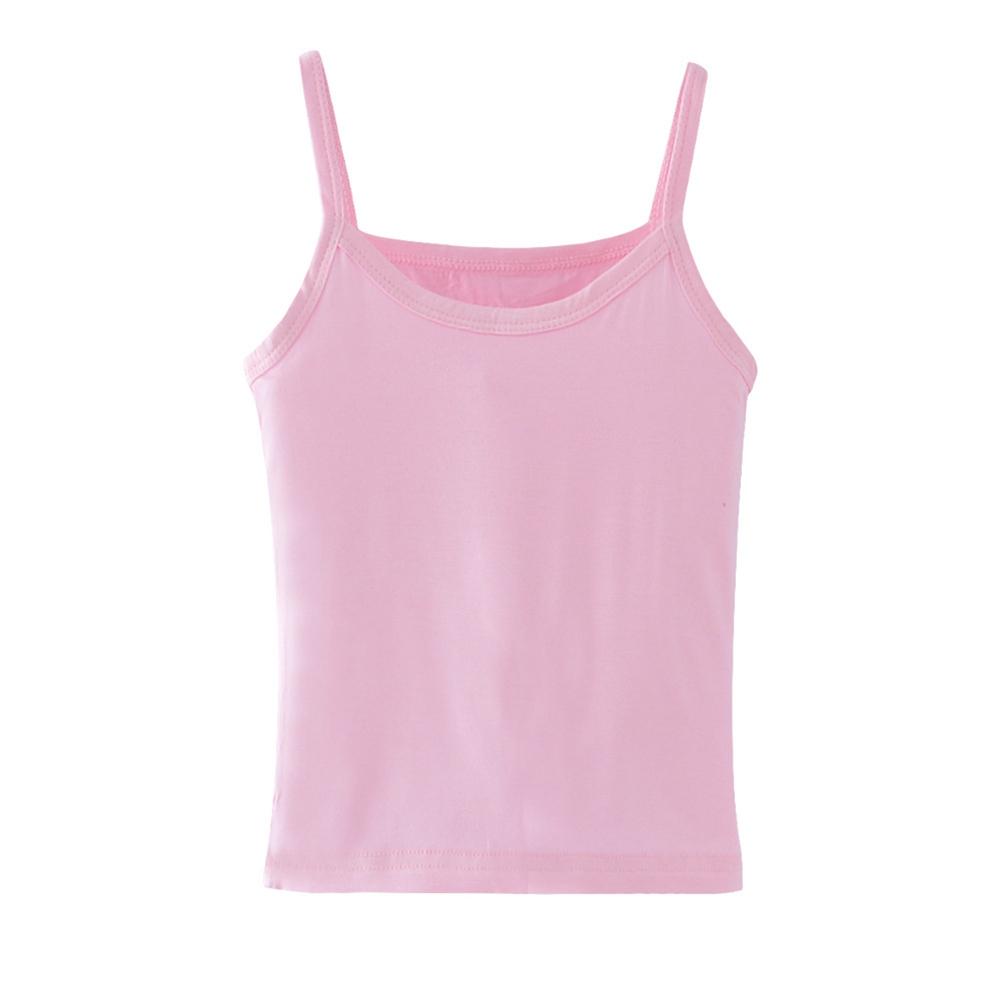 Kids Girls Solid Color Camisole Sleeveless Top