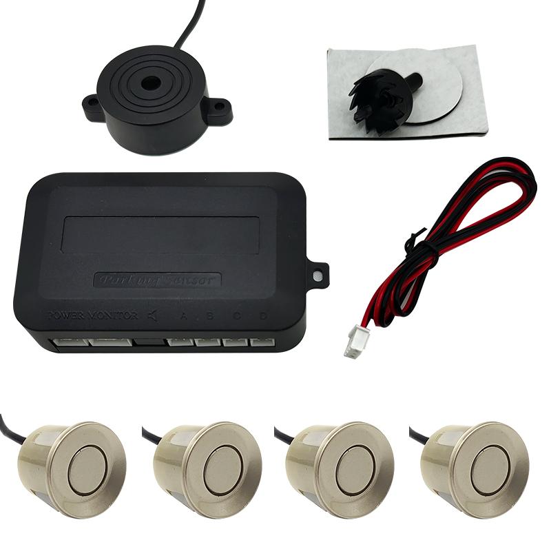 12V 22mm Car Parking Sensor Kit Universal 4 Buzzer Reverse Backup Radar Sound Alert Indicator Probe System