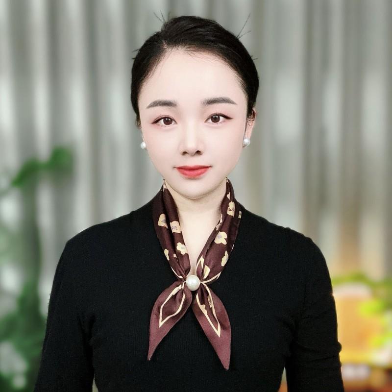 Womens Lightweight Satin Scarf With Magnetic Clasp Versatile Neck Accessory Fashion