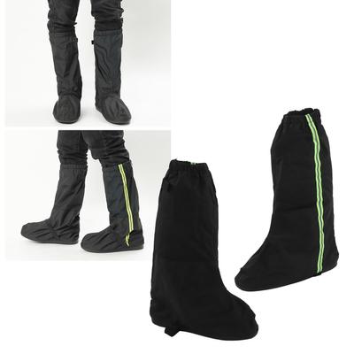 1 Pair Snow Shoes Boots Covers with Reflector Waterproof Windproof Non Slip Rain Boot Covers for Hiking Climbing Black