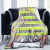 Airport Runway Map Print Blanket Soft Comfortable All Seasons Suitable Sofa Office Nap Travel Birthday Gift Christmas Present