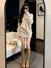 2026 Autumn/Winter Wool Suit: Elegant Two-Piece Set with Sweater and Short Skirt for Women