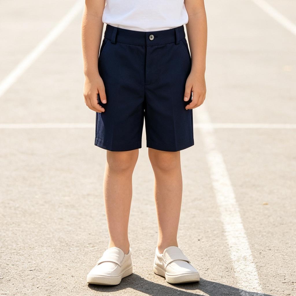 Boys' Big Kids Suit Shorts Mid-Length Dress Shorts for School Uniform Performance and Everyday Wear