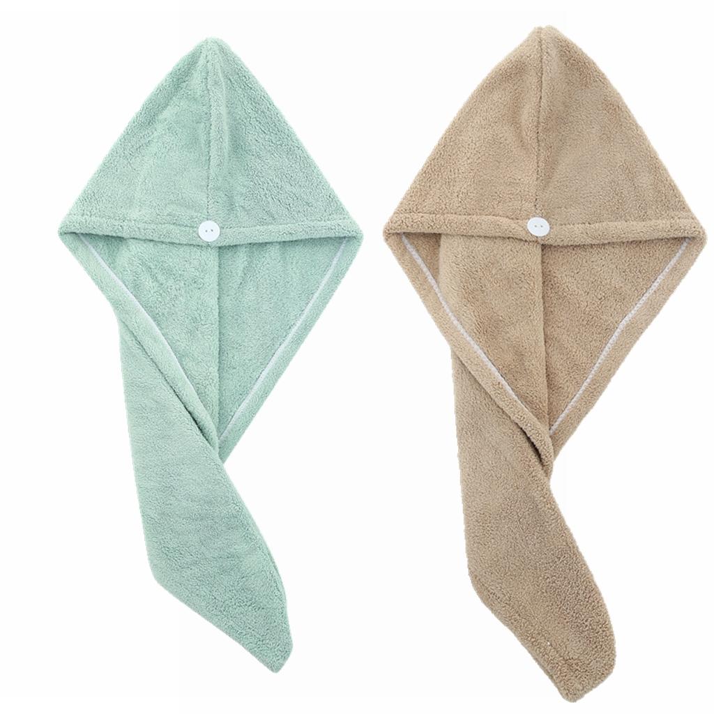 Drying Hair Towel Dry Hair Cap Microfiber Hair Drying Wrap Strong Water Absorbent Triangle Shower Hat Wiping Hair Towel Tool