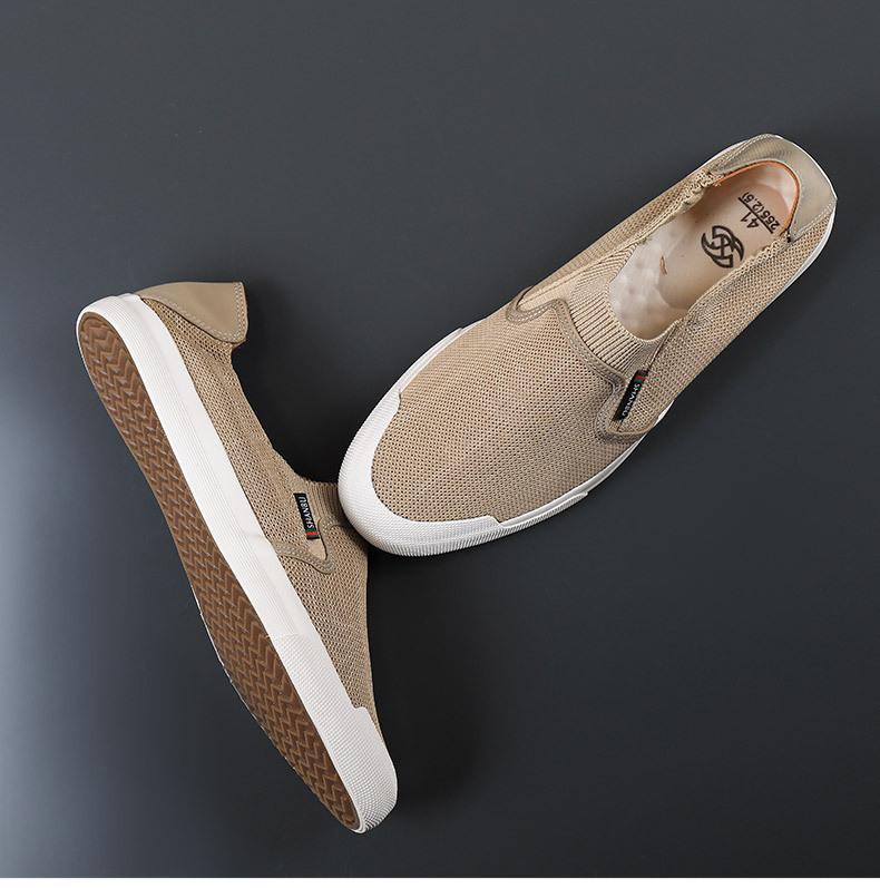 New Spring Mesh Breathable and Lightweight Men's Shoes Casual Shoes Soft Sole Slip-On Fashion for Men Sneakers Men