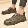 Men's New Casual Leather Shoes Gentleman retro luxury style Party or work Business High Quality Adult Minimalist versatile